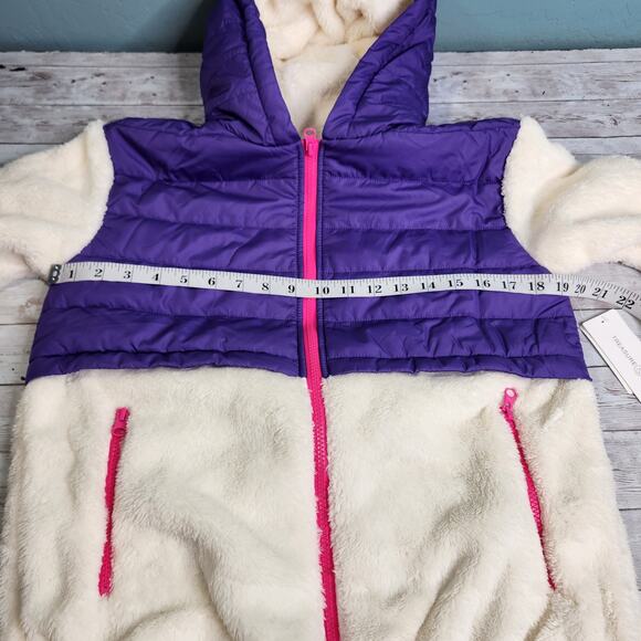 Treasure & Bond Kid's Quilted Fleece Jacket Ivory XL NWT - Picture 7 of 9